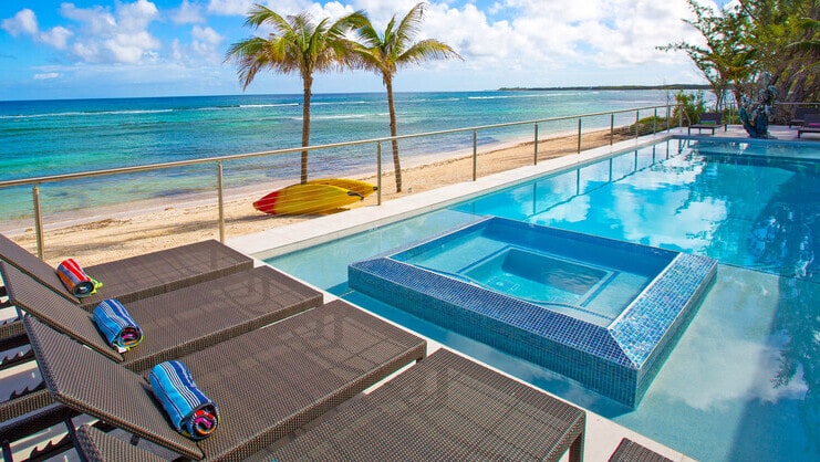 picture of pool and beach
